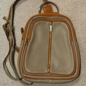 Made in Italy Genuine Leather Backpack Purse – NWOT – Valentina